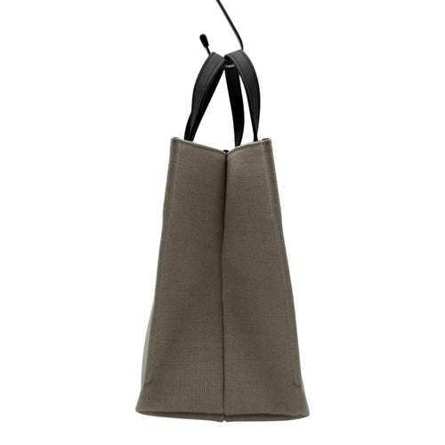 salvatore ferragamo beige tote bag side view