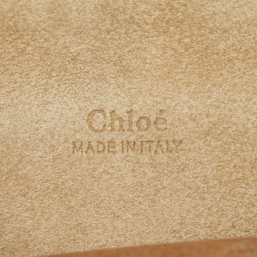 chloe beige shoulder bag markings and labels