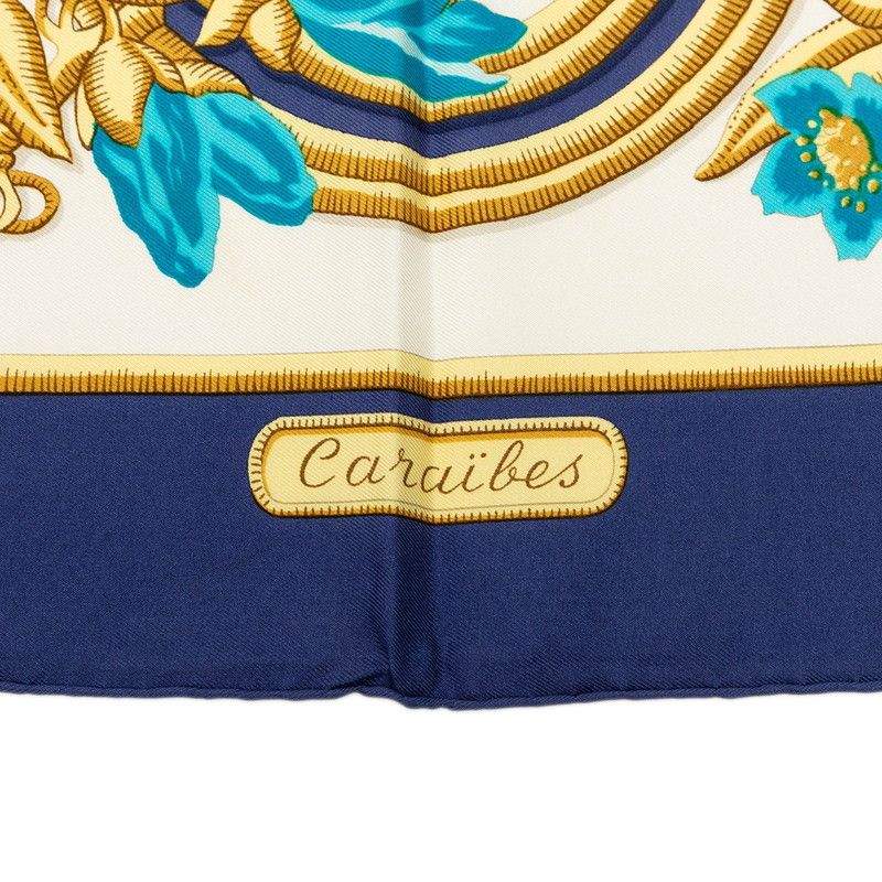 hermes navy scarf rear view