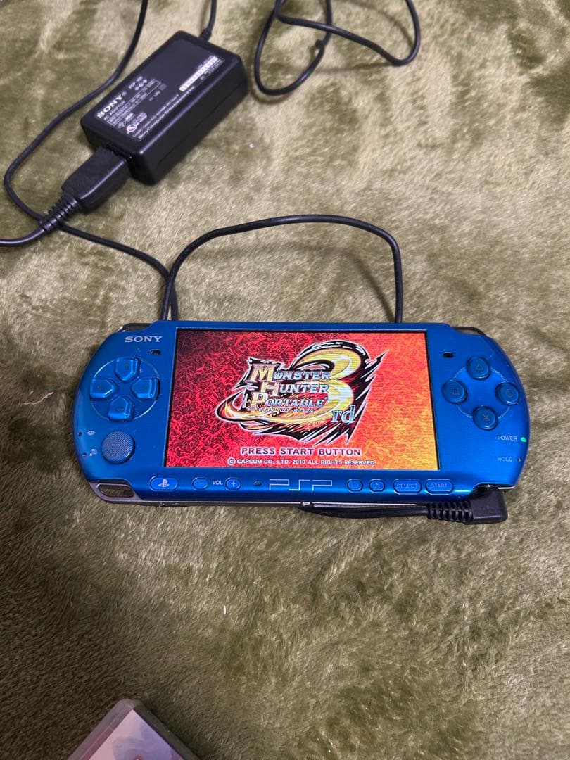 sony psp-3000 handheld console rear view