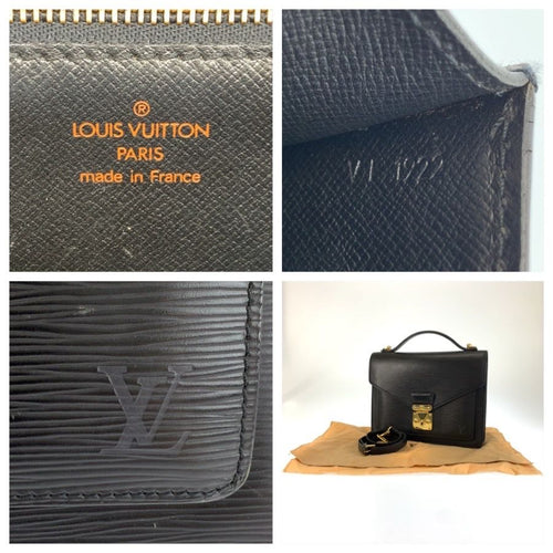 louis vuitton m52122 black briefcase rear view