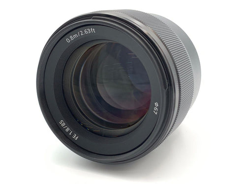 sony sel85f18 lens rear view
