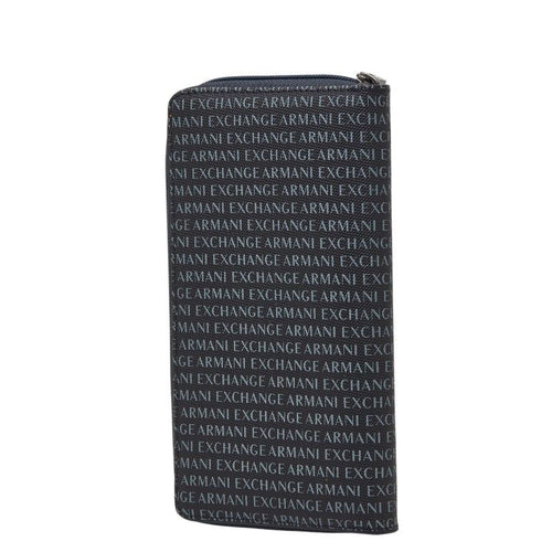 navy wallet front view