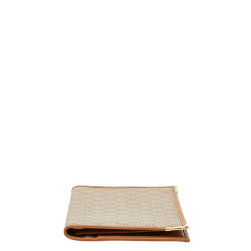 celine beige wallet rear view