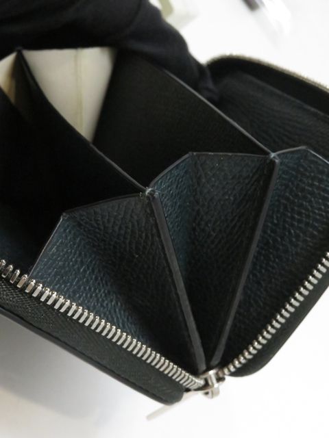 valextra card holder markings and labels