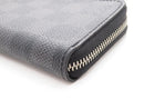 louis vuitton n63076 grey coin purse side view