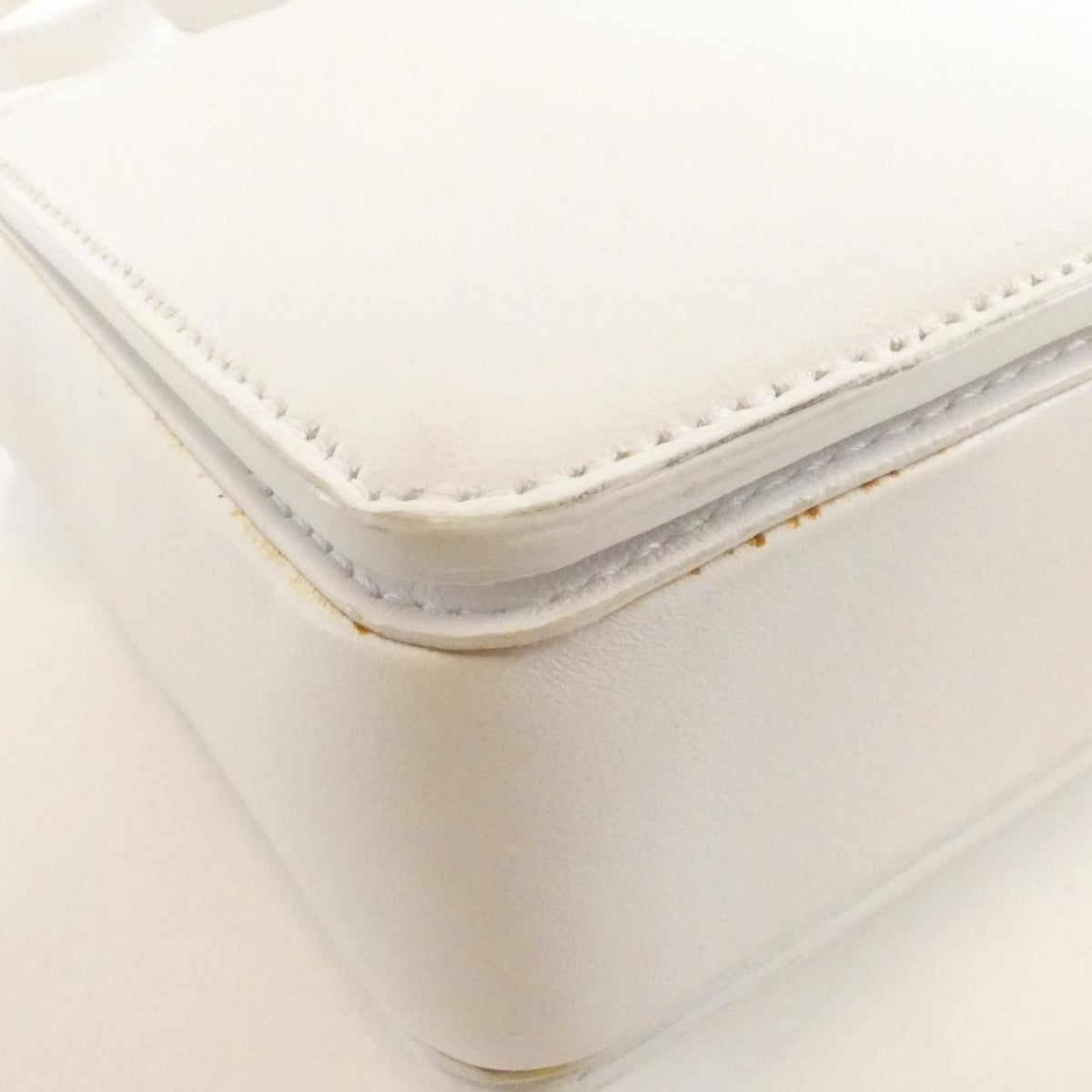 christian louboutin white shoulder bag rear view