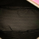 prada pink handbag side view