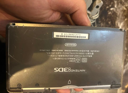 nintendo ctr-001 handheld console rear view