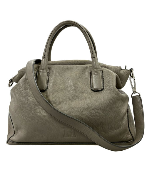 hirofu grey shoulder bag