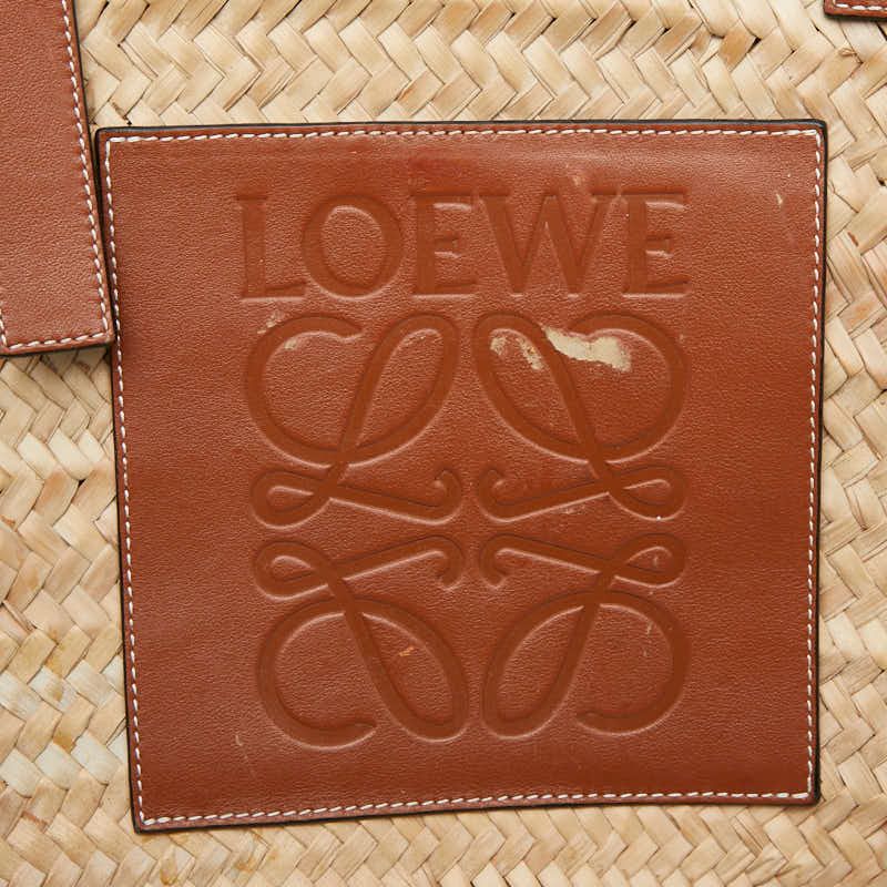 loewe beige tote bag markings and labels
