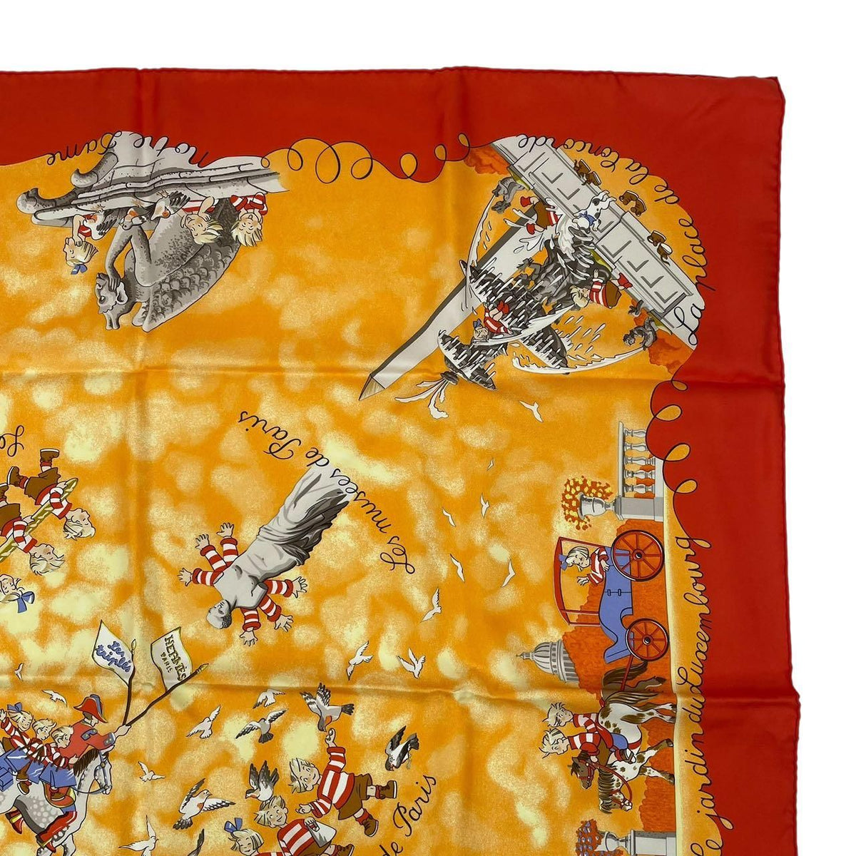 hermes scarf side view