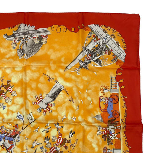 hermes scarf side view