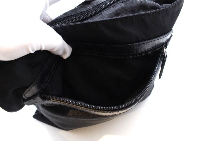 prada shoulder bag markings and labels