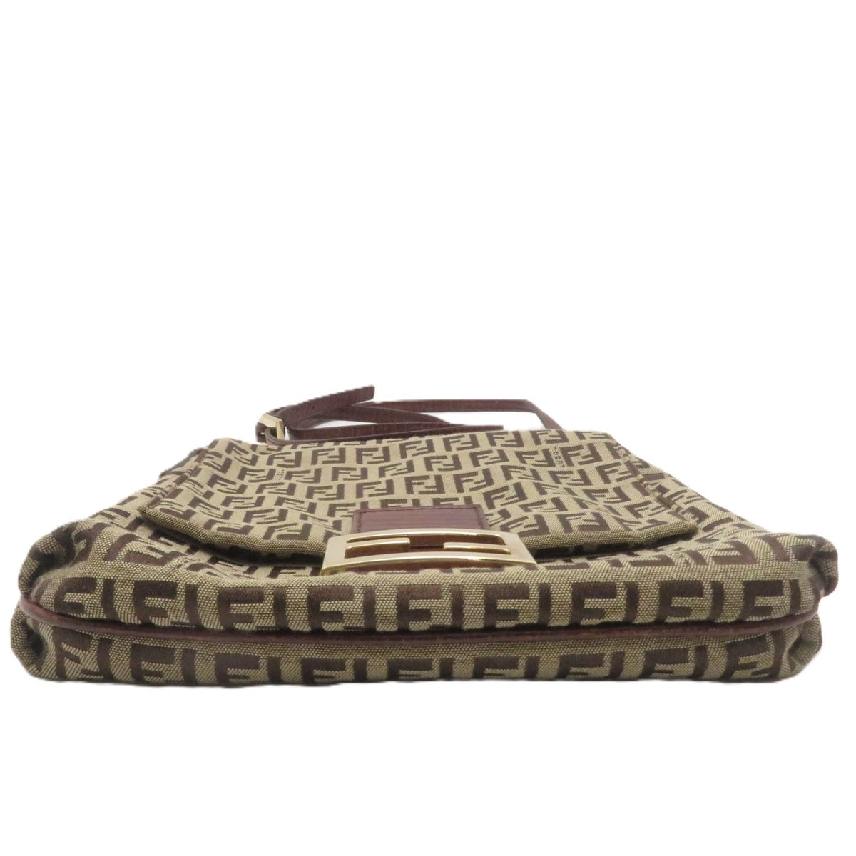 fendi 8bt075 beige shoulder bag side view