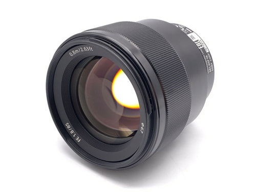 sony sel85f18 lens rear view