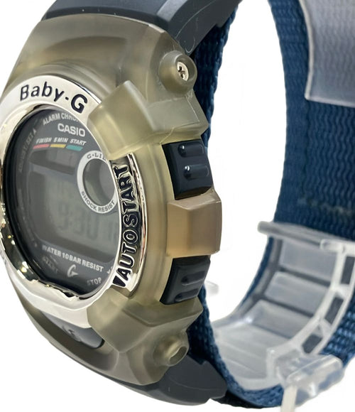 casio bgx-170 navy watch side view