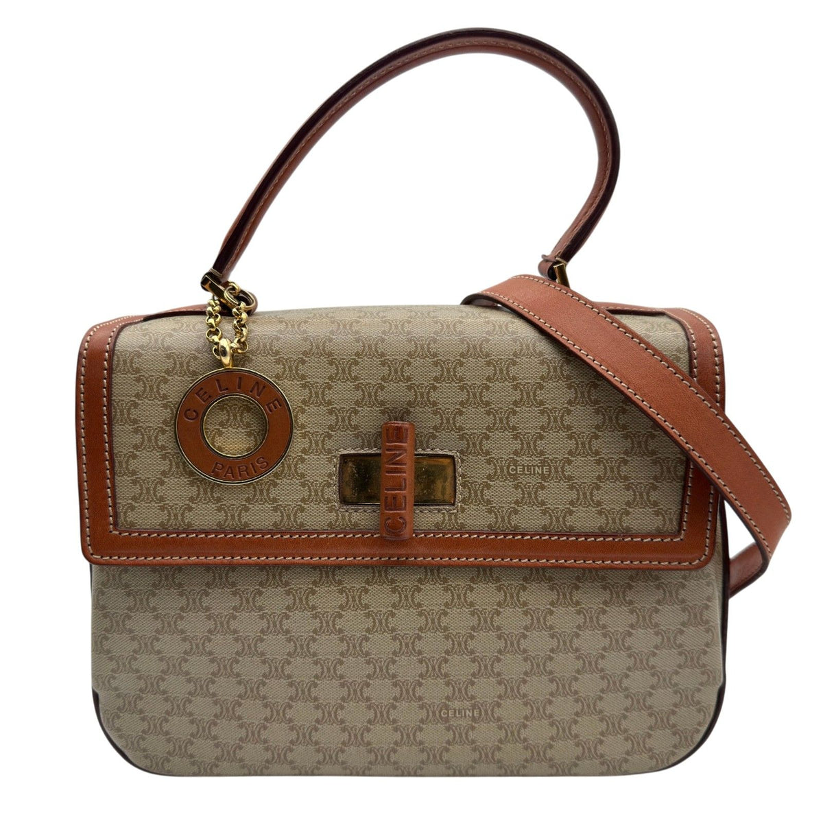 celine beige shoulder bag