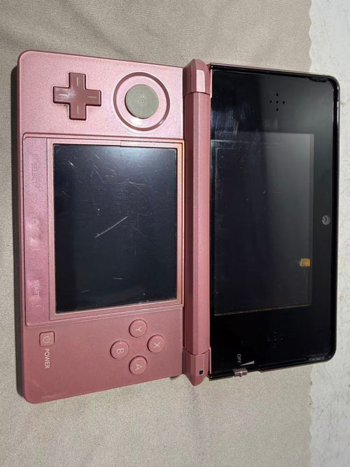 nintendo ctr-001 pink handheld console rear view