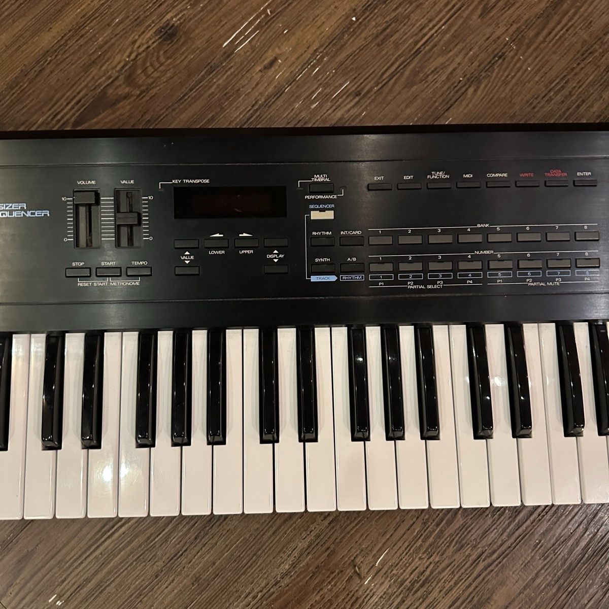 roland d-20 keyboards & synth rear view