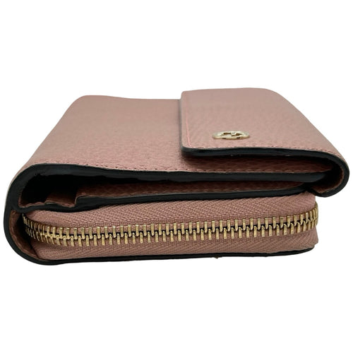 gucci pink wallet side view
