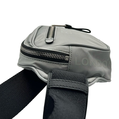 burberry london grey shoulder bag side view