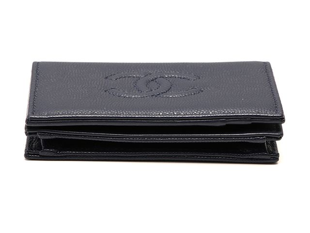chanel ap4707 navy card holder rear view