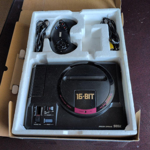 sega video game console front view