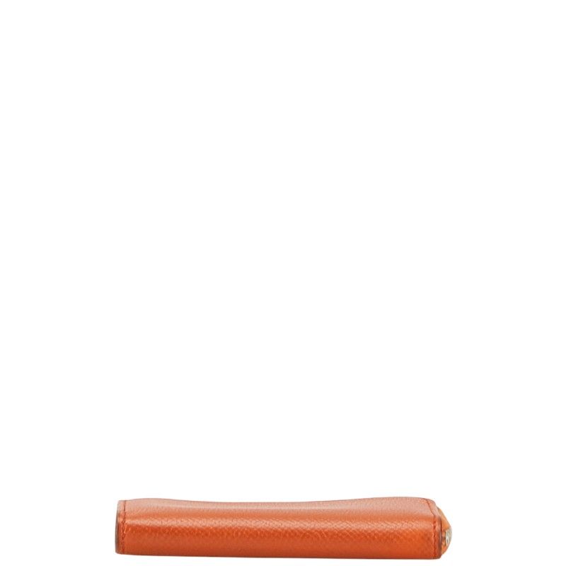 hermes orange coin purse rear view