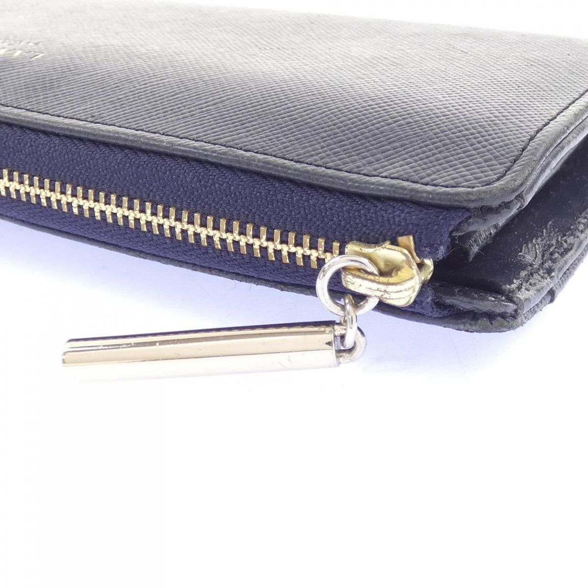 lanvin en bleu navy wallet rear view