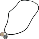 hermes orange necklace rear view