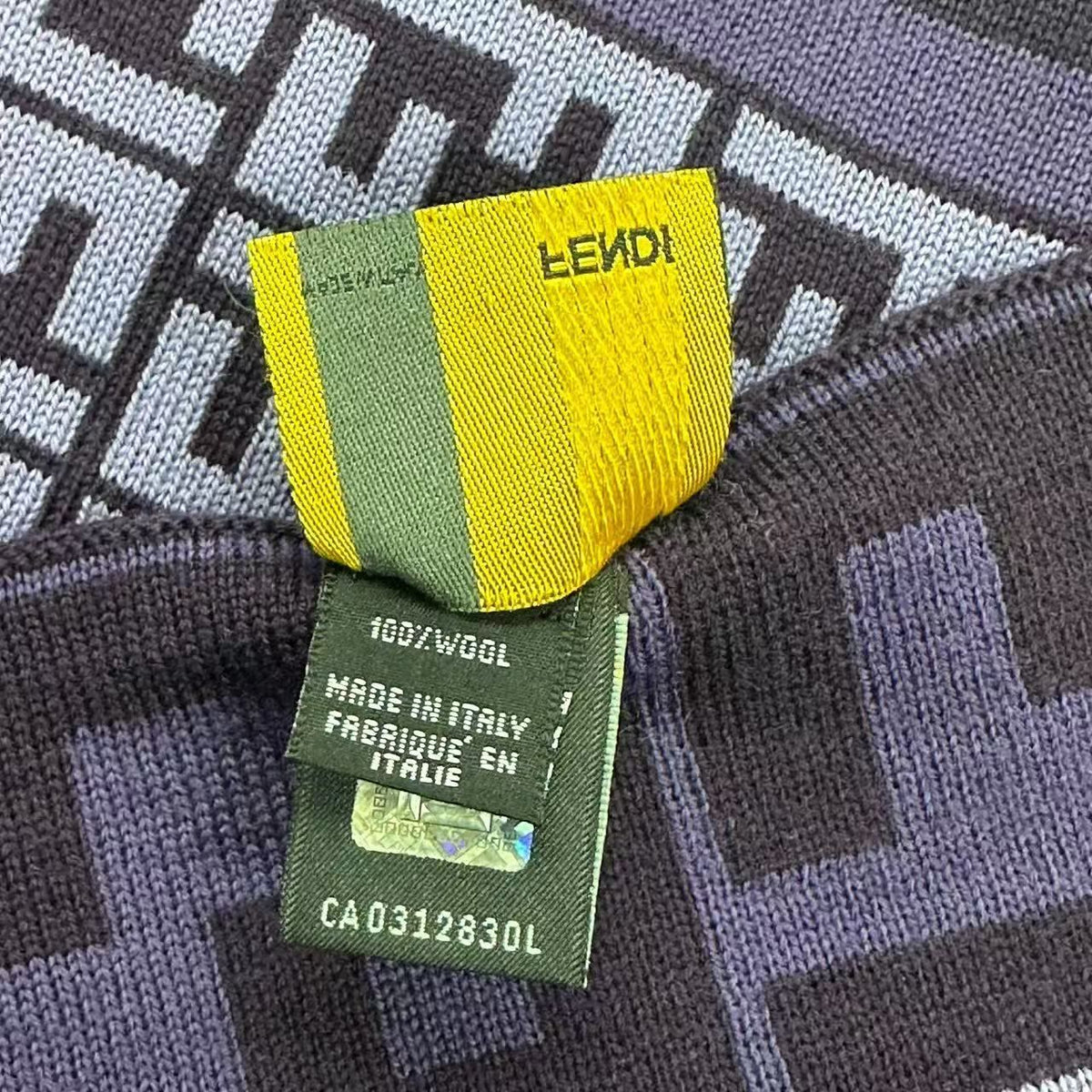 fendi scarf interior details