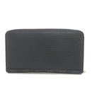 louis vuitton m68227 navy wallet front view