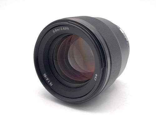 sony sel85f18 lens rear view