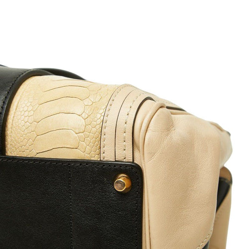 chloe beige handbag side view