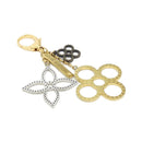 louis vuitton m65090 gold / silver ring front view