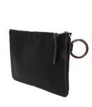 russet pouch / clutch rear view