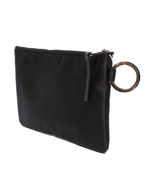 russet pouch / clutch rear view