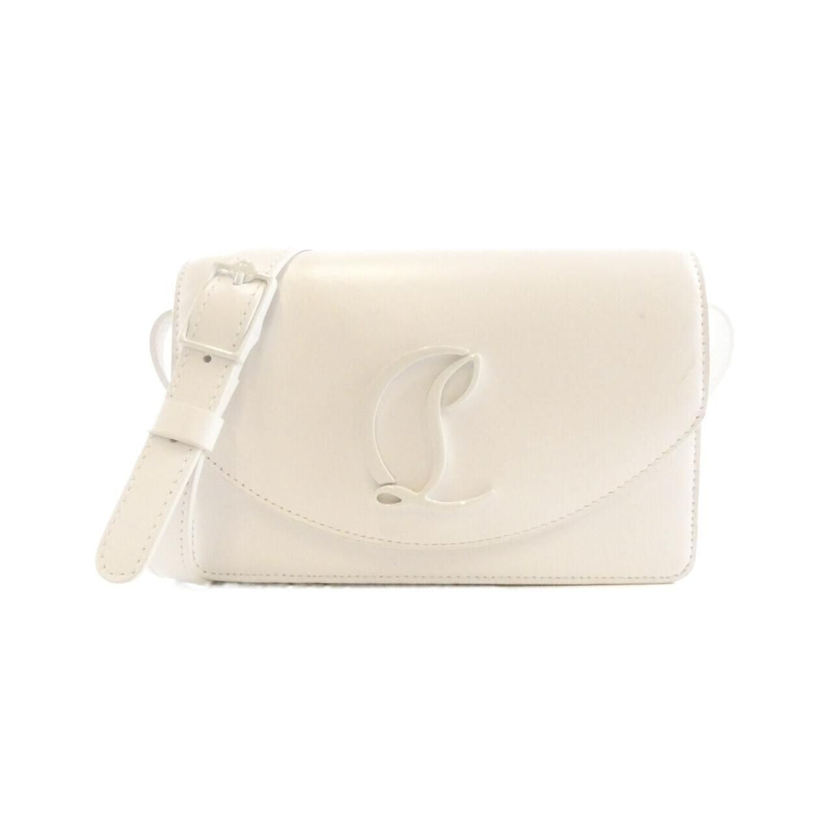christian louboutin white shoulder bag