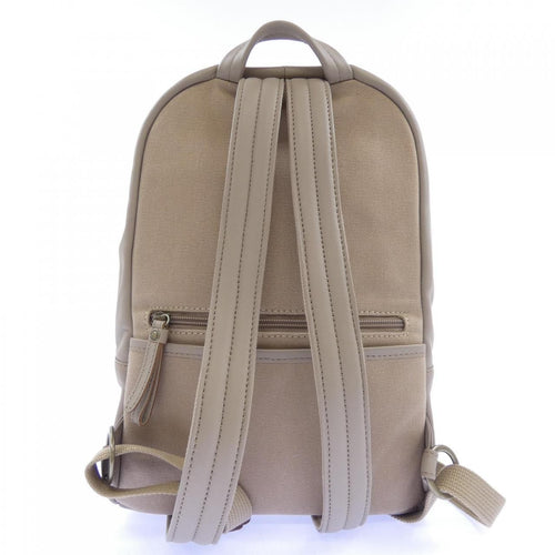 beige backpack rear view