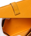 hermes orange wallet condition details