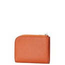hermes orange coin purse front view