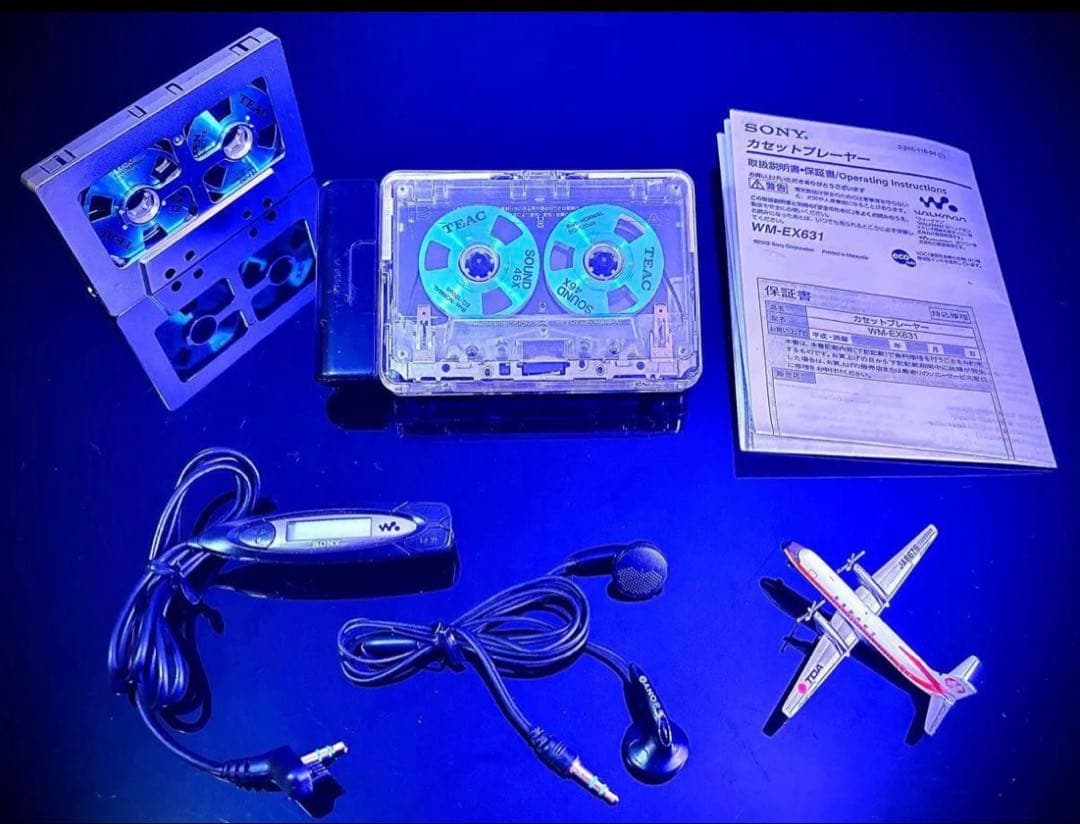 sony wm-ex631 cassette player markings and labels