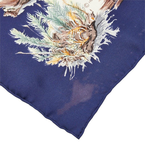 hermes navy scarf rear view
