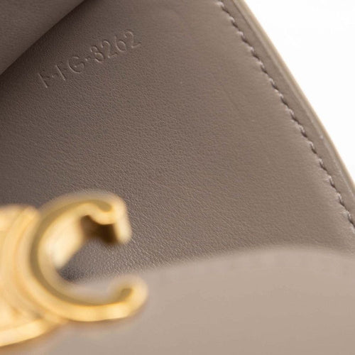 celine grey wallet interior details