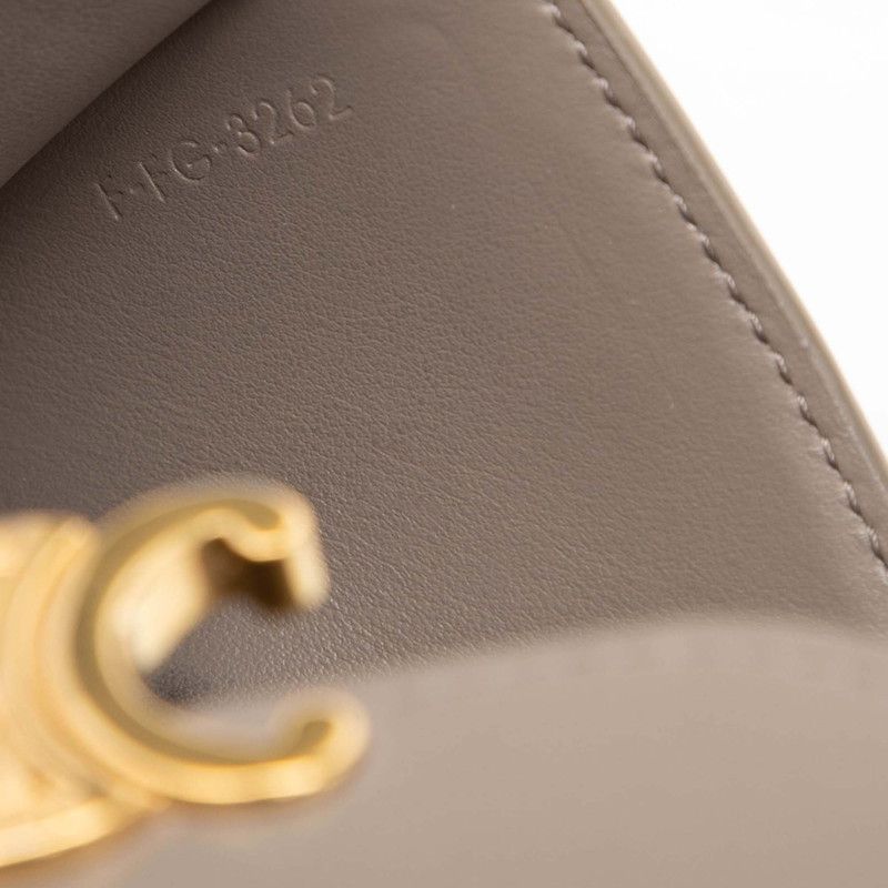 celine grey wallet interior details