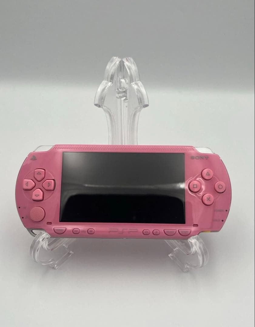 sony psp-1000 pink handheld console front view