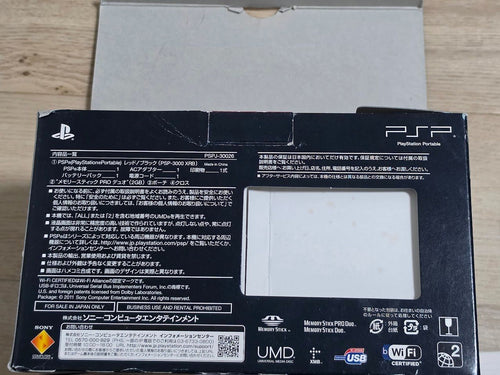 sony psp-3000 handheld console functional details