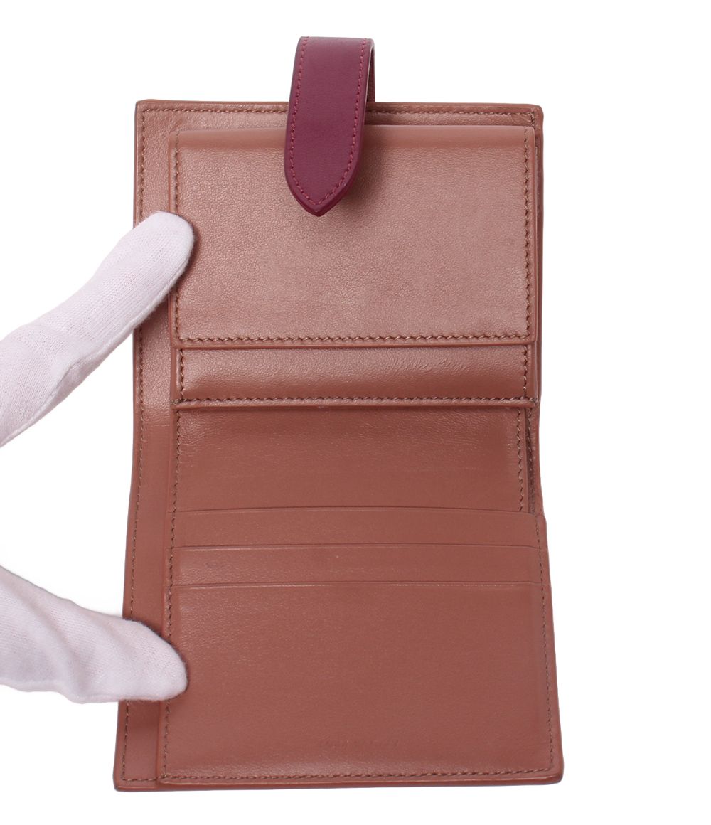 celine pink wallet rear view