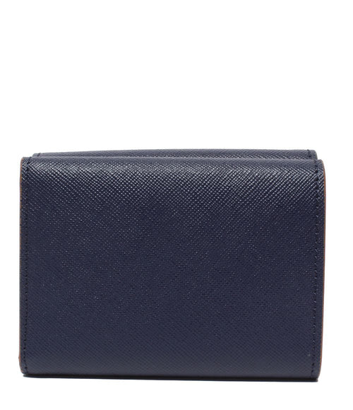 marni navy wallet front view